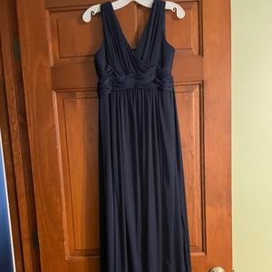 Junior bridesmaid blue girls dress